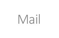 Schriftzug: Mail